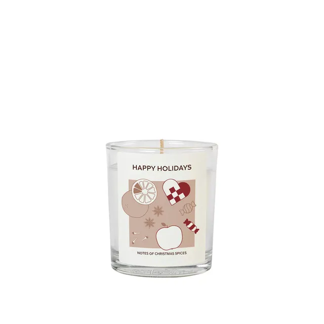 Broste Copenhagen Happy Holidays vonná svíčka vánoční