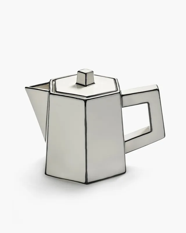 Serax Carte Blanche konvice bílo-černá porcelán