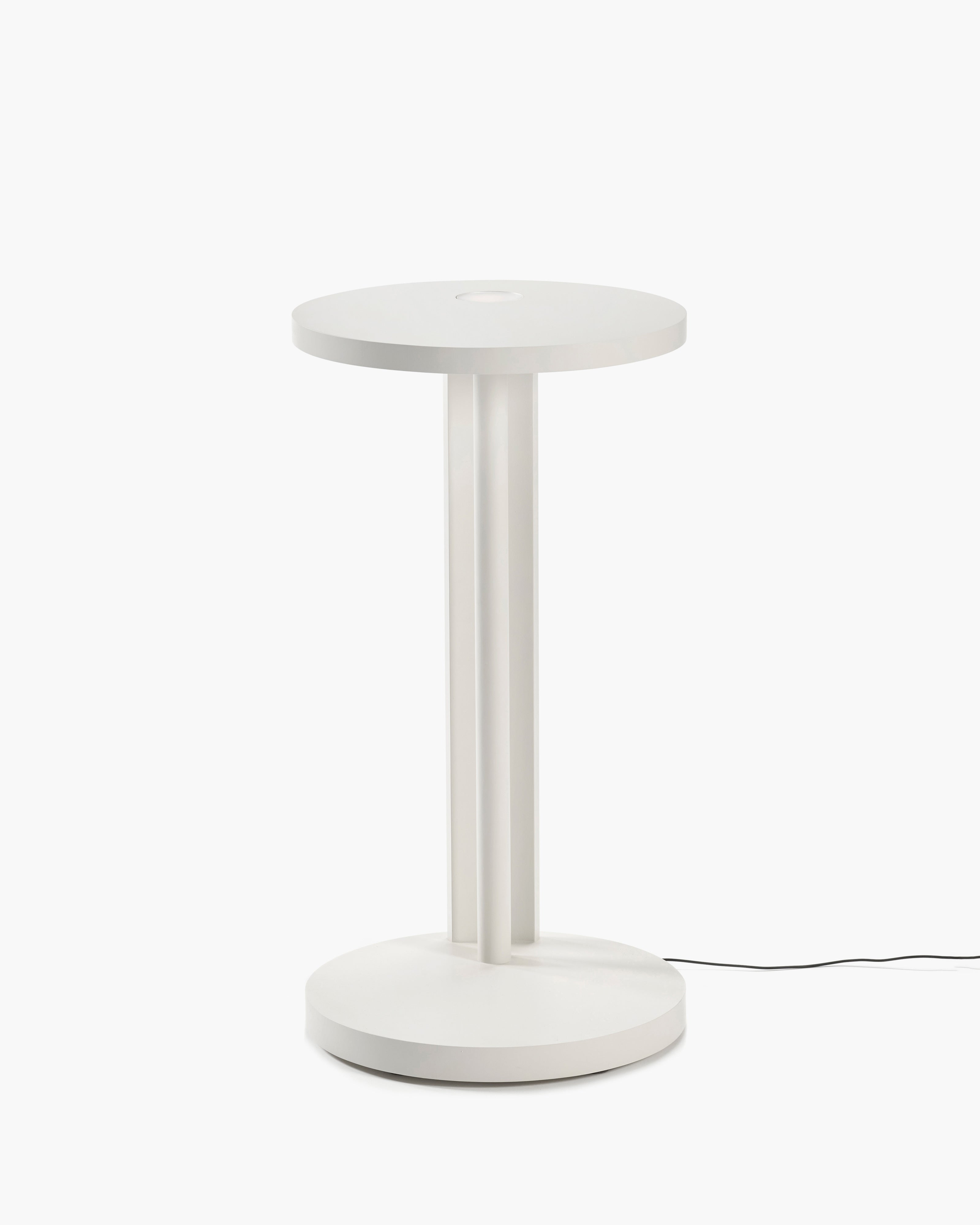 Serax Aura odkládací stolek L s LED bukový off-white