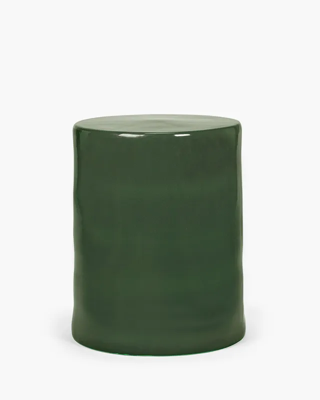 Serax Pawn odkládací stolek dark green kamenina