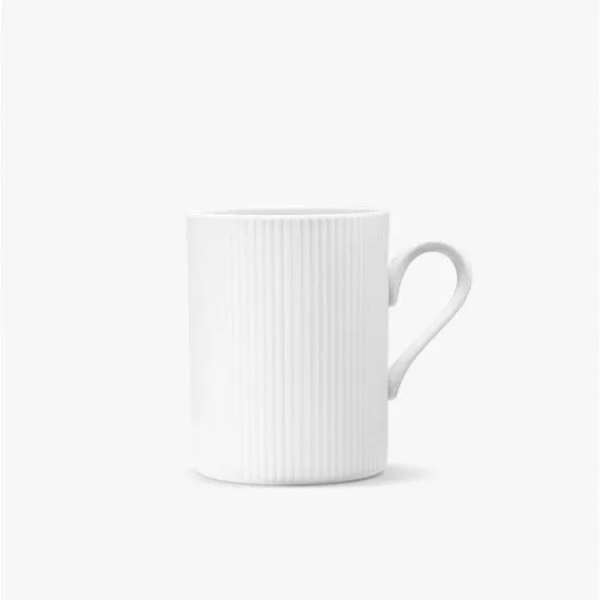Augarten Mug Plissée porcelánový hrnek bílý