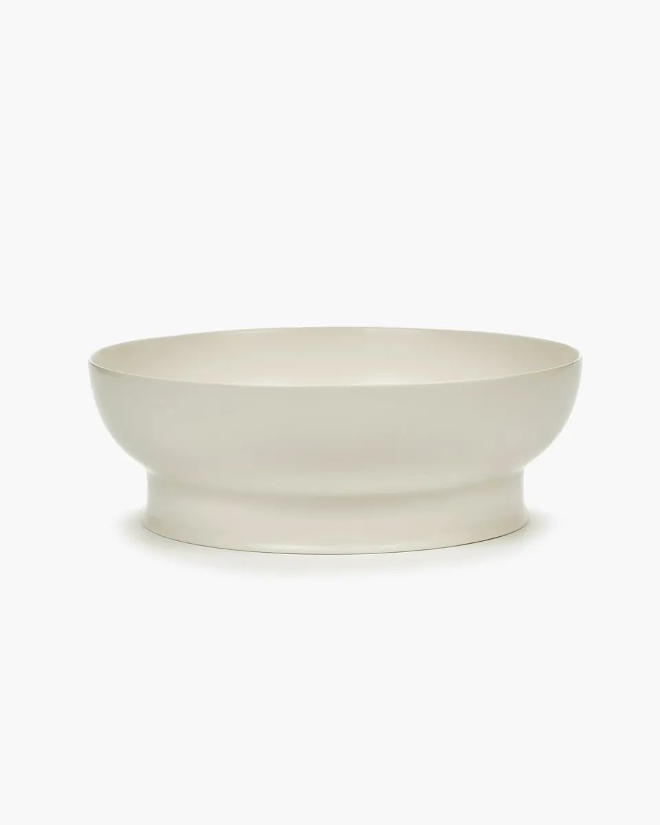 Serax Ra Bowl L mísa na noze slonová kost keramika