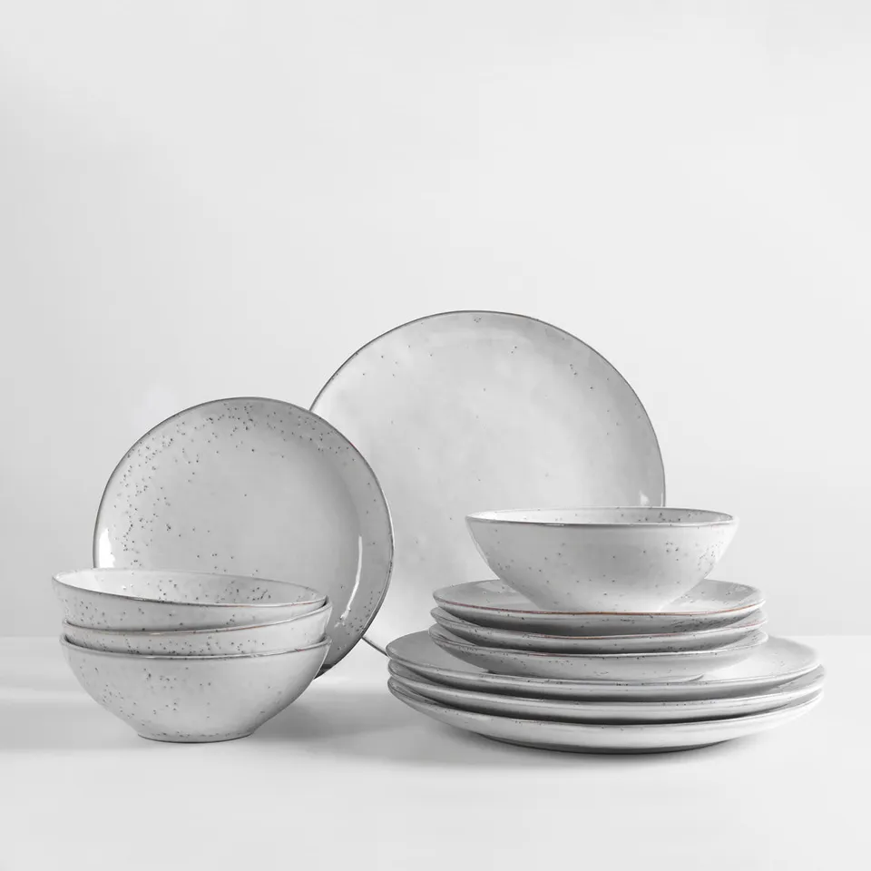 Broste Copenhagen Nordic Sand Dinner Set for Four sada 16 dílů