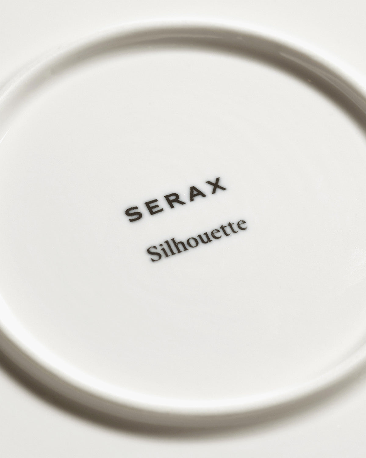 Serax Silhouette snídaňový talíř S bílý porcelán