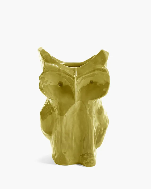Serax After Midnight Owl váza L žlutá sova