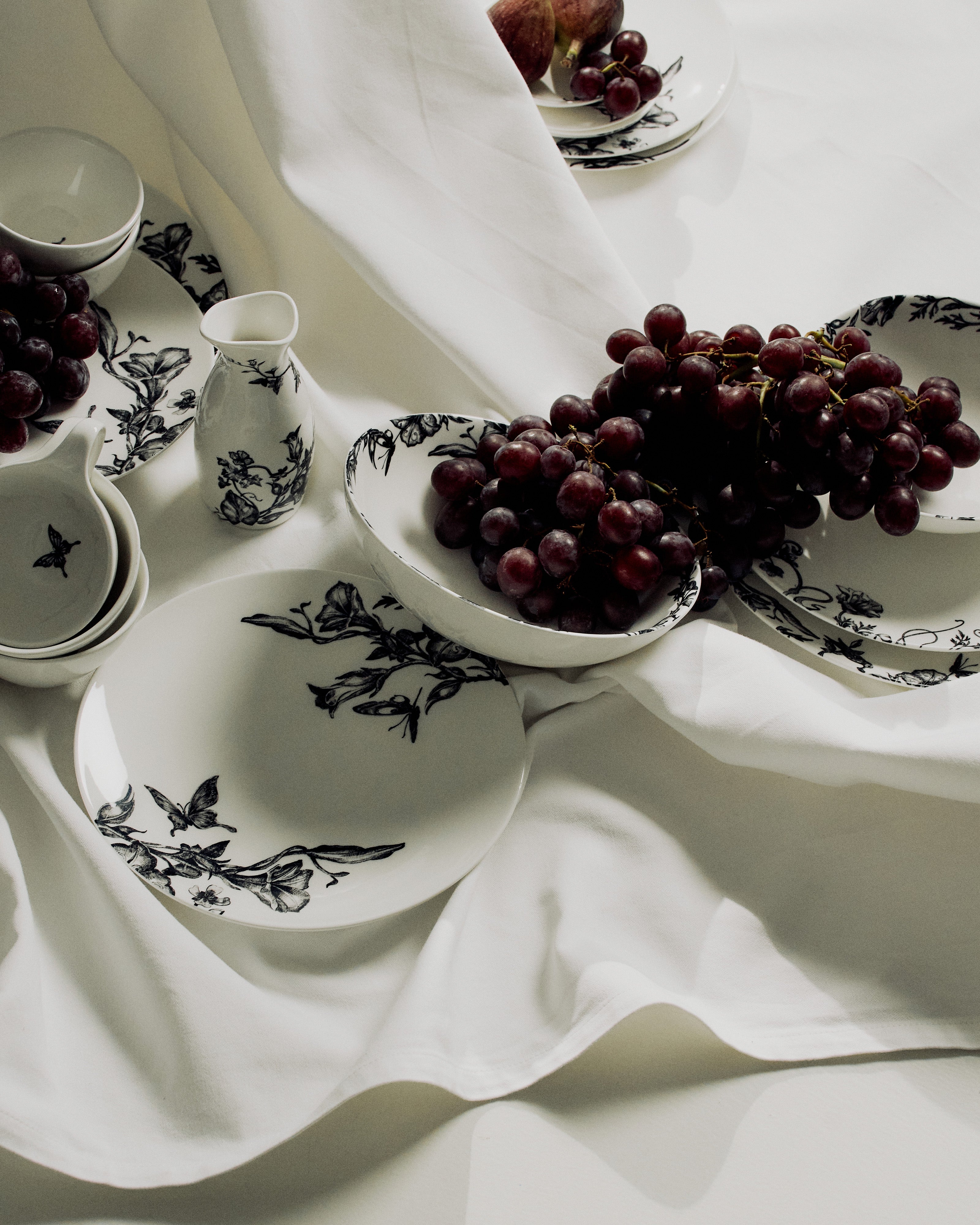 Serax Unity Bowl Low S porcelánová miska bílo-černá