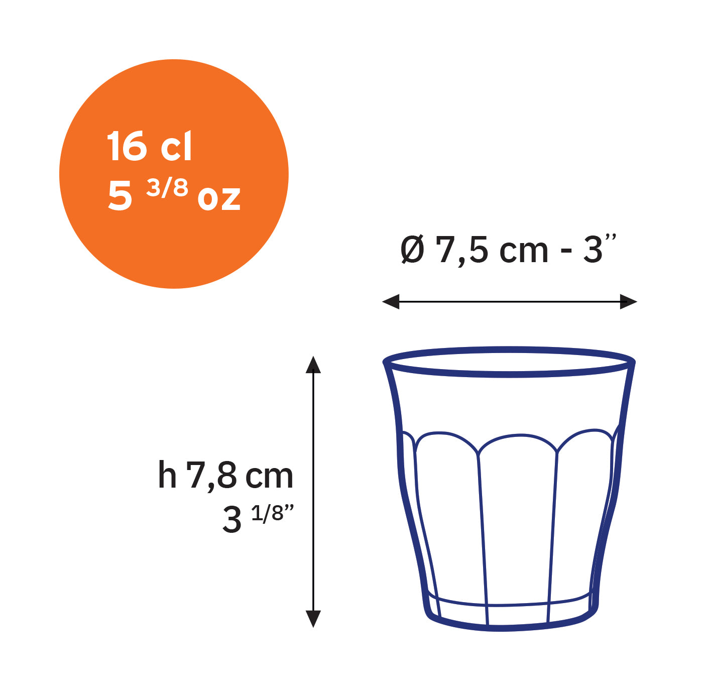 Duralex Le Picardie sklenice čirá 160 ml 6 ks