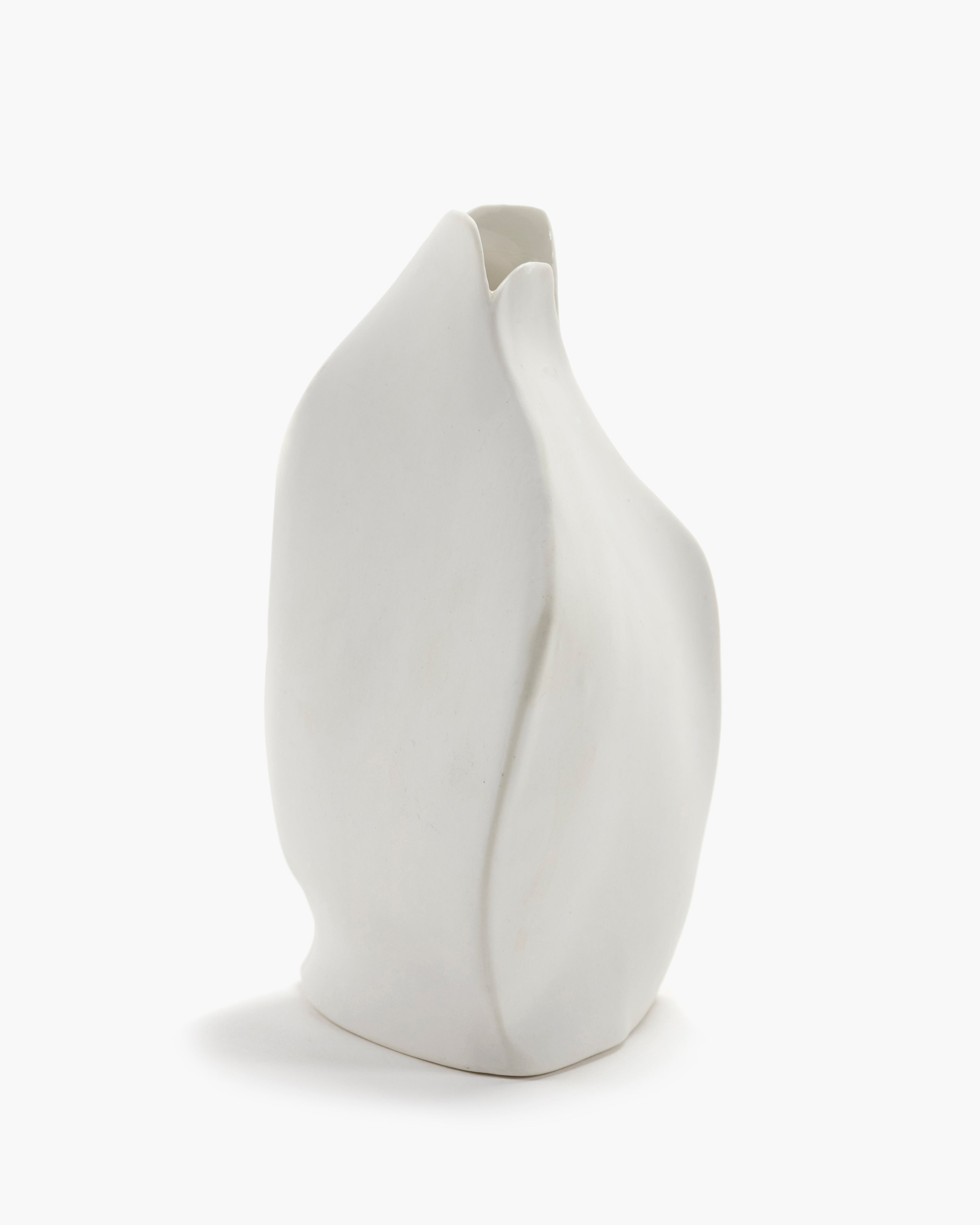 Serax Perfect Imperfection váza S bílá porcelánová