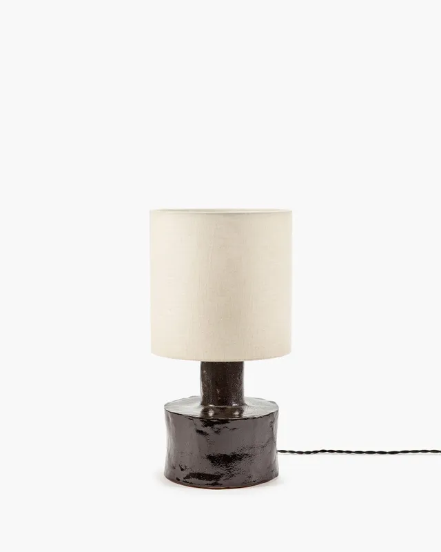 Serax Catherine stolní lampa černá béžová kamenina
