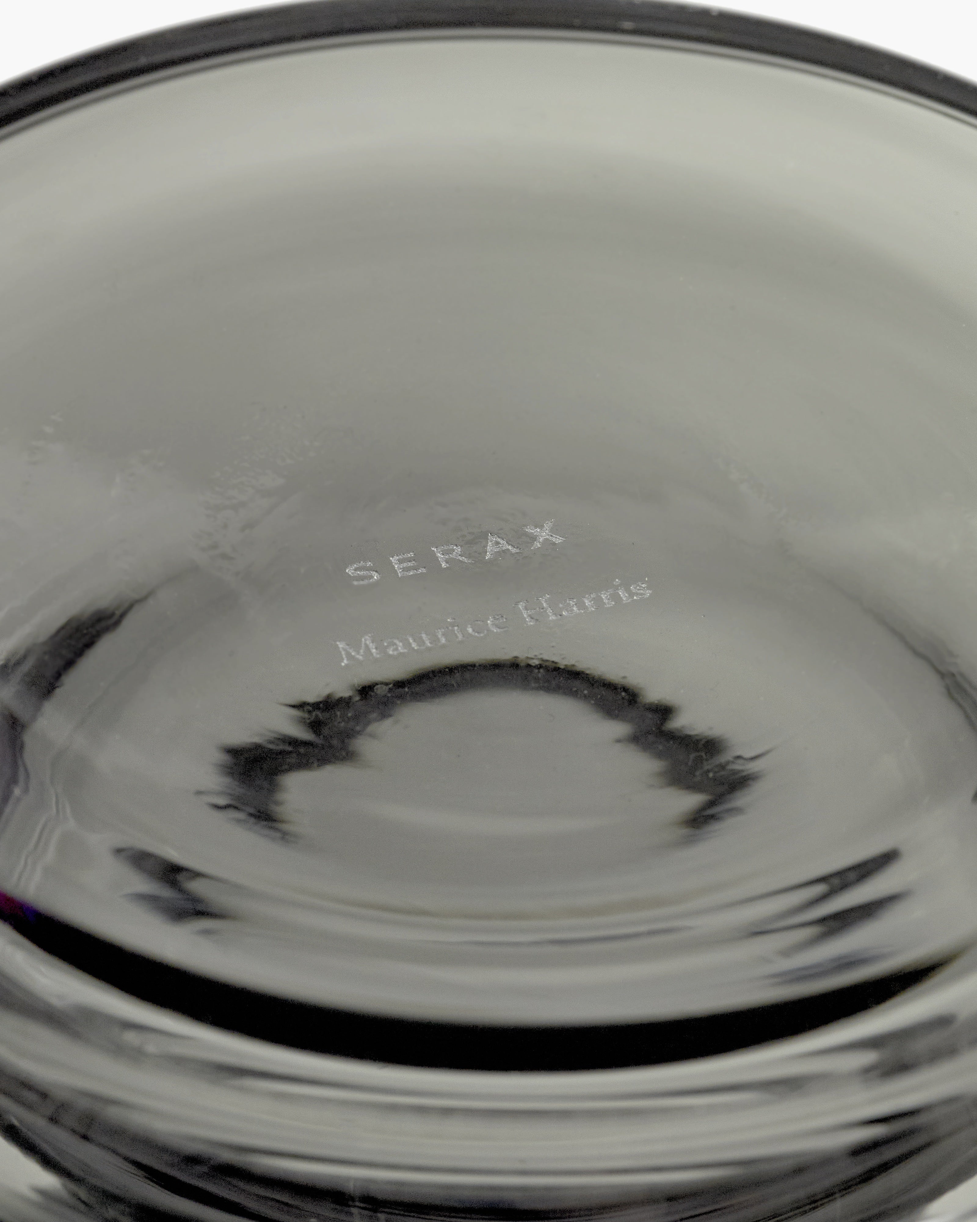 Serax Cameo In&Out váza M 01 kouřově šedá skleněná