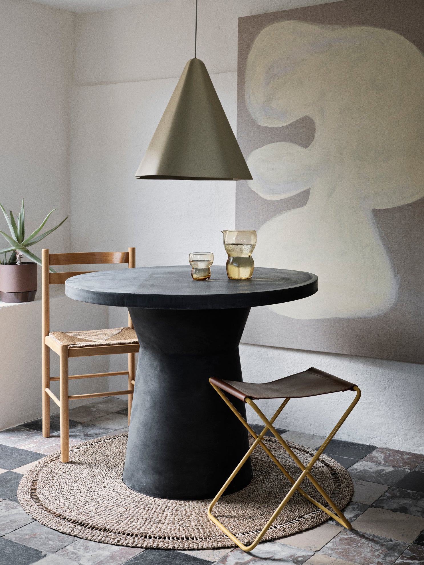 Broste Copenhagen Fiber Table stůl venkovní