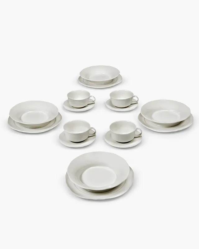 Serax Silhouette Breakfast set snidanova sada 16 ks bila