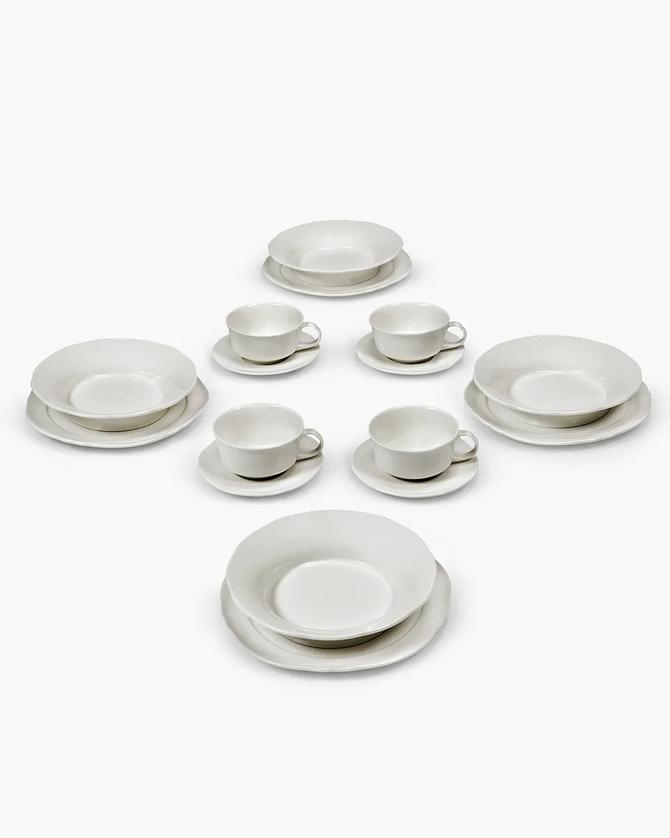 Serax Silhouette Breakfast set snidanova sada 16 ks bila