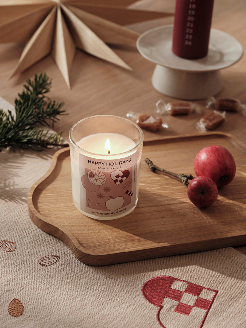Broste Copenhagen Happy Holidays vonná svíčka vánoční