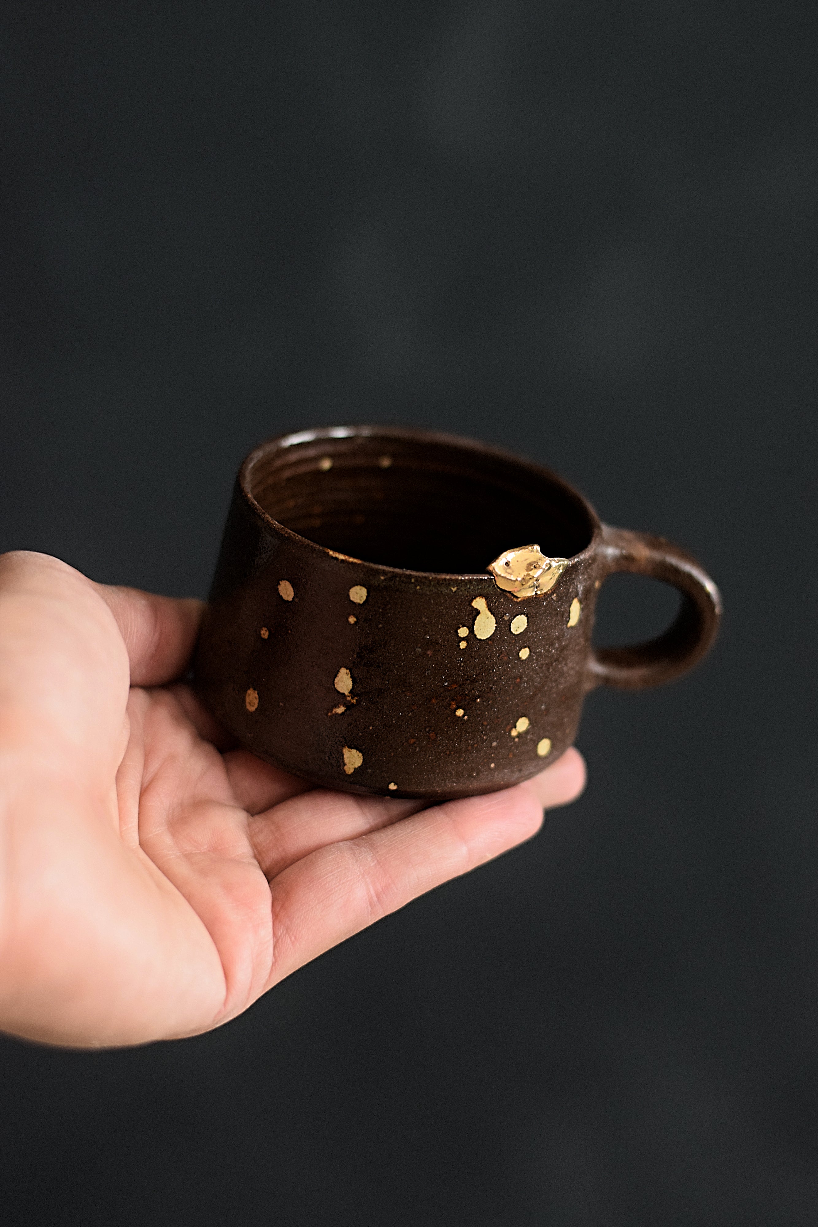 Terra Ceramics Prague CHIMCHIMS espresso šálek 100 ml hnědý