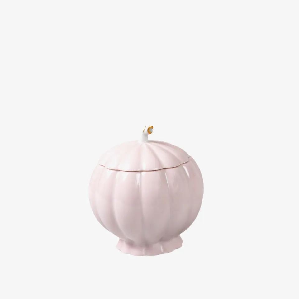 Augarten Melon cukřenka světle růžová porcelánová