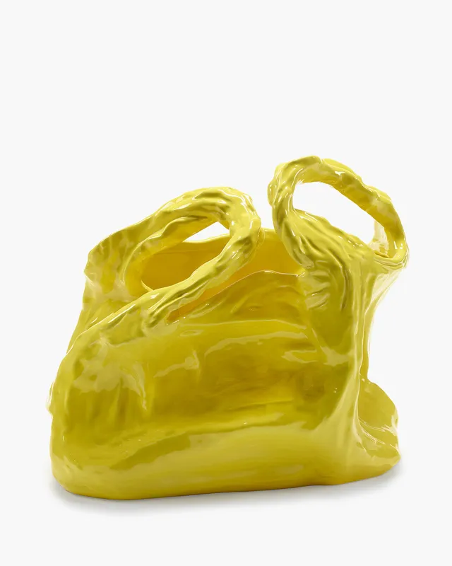 Serax Gala váza L žlutá porcelánová