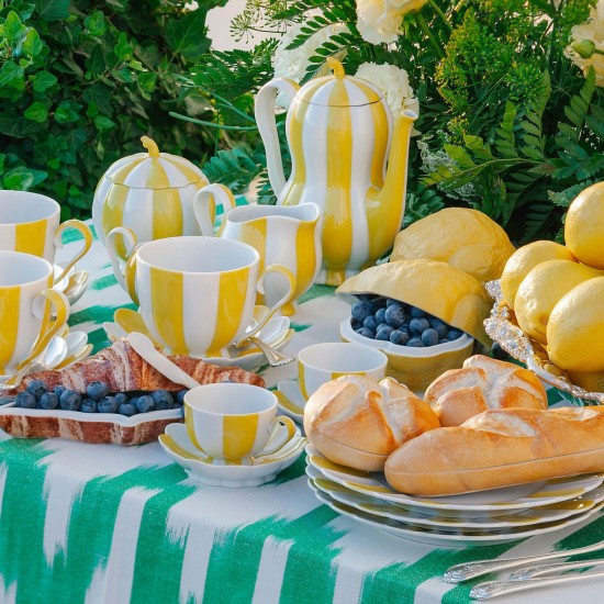 Augarten Melon 25 cm talíř žlutý porcelán
