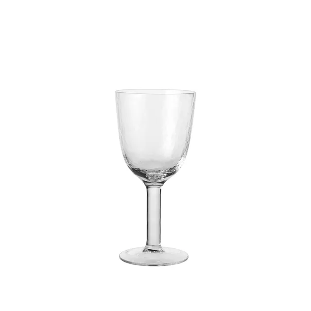 Broste Copenhagen Hammered sklenice na bílé víno
