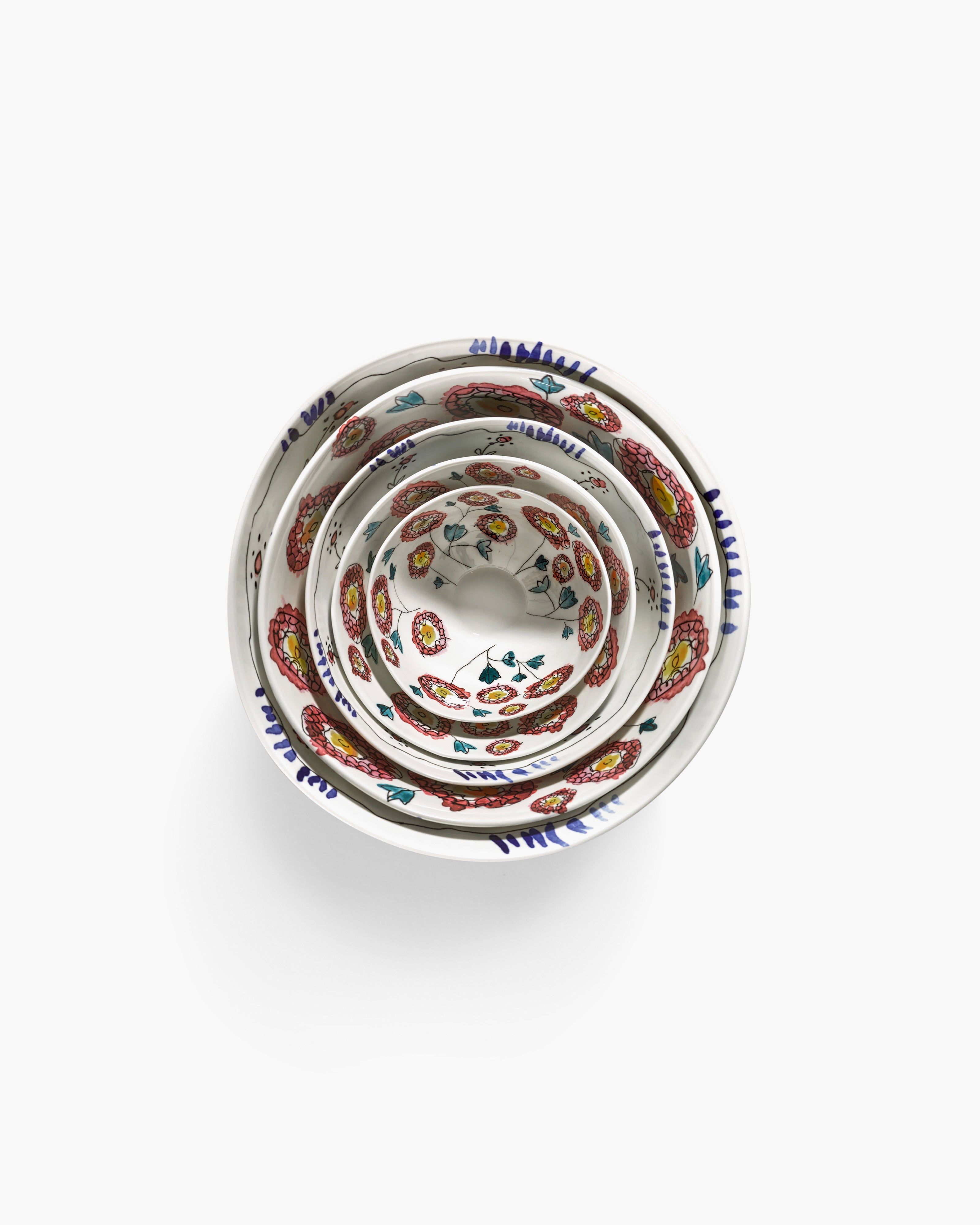 Serax Midnight Flowers servírovací mísa L Anemone porcelán