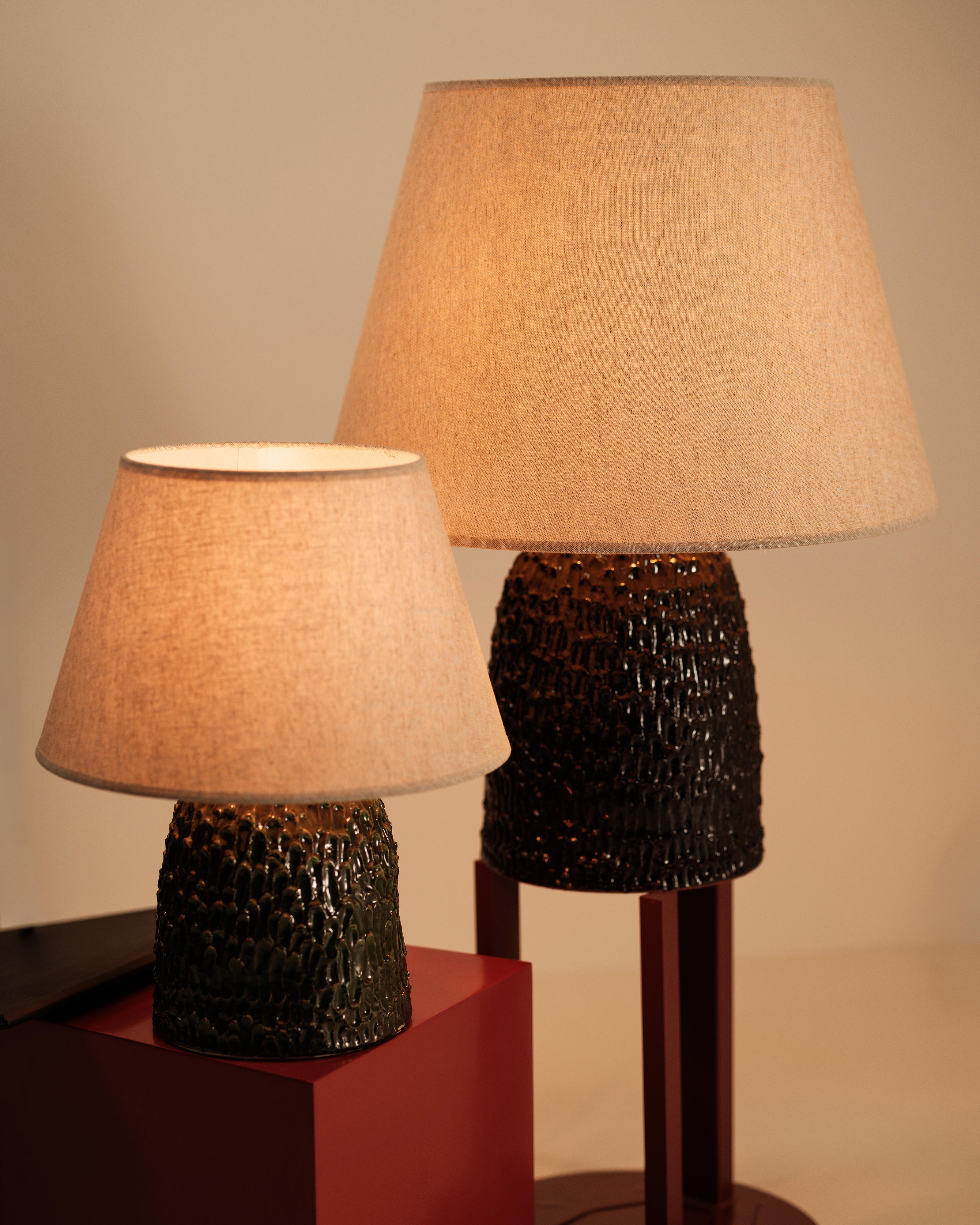 Serax Tronco stolní lampa M keramická zelená