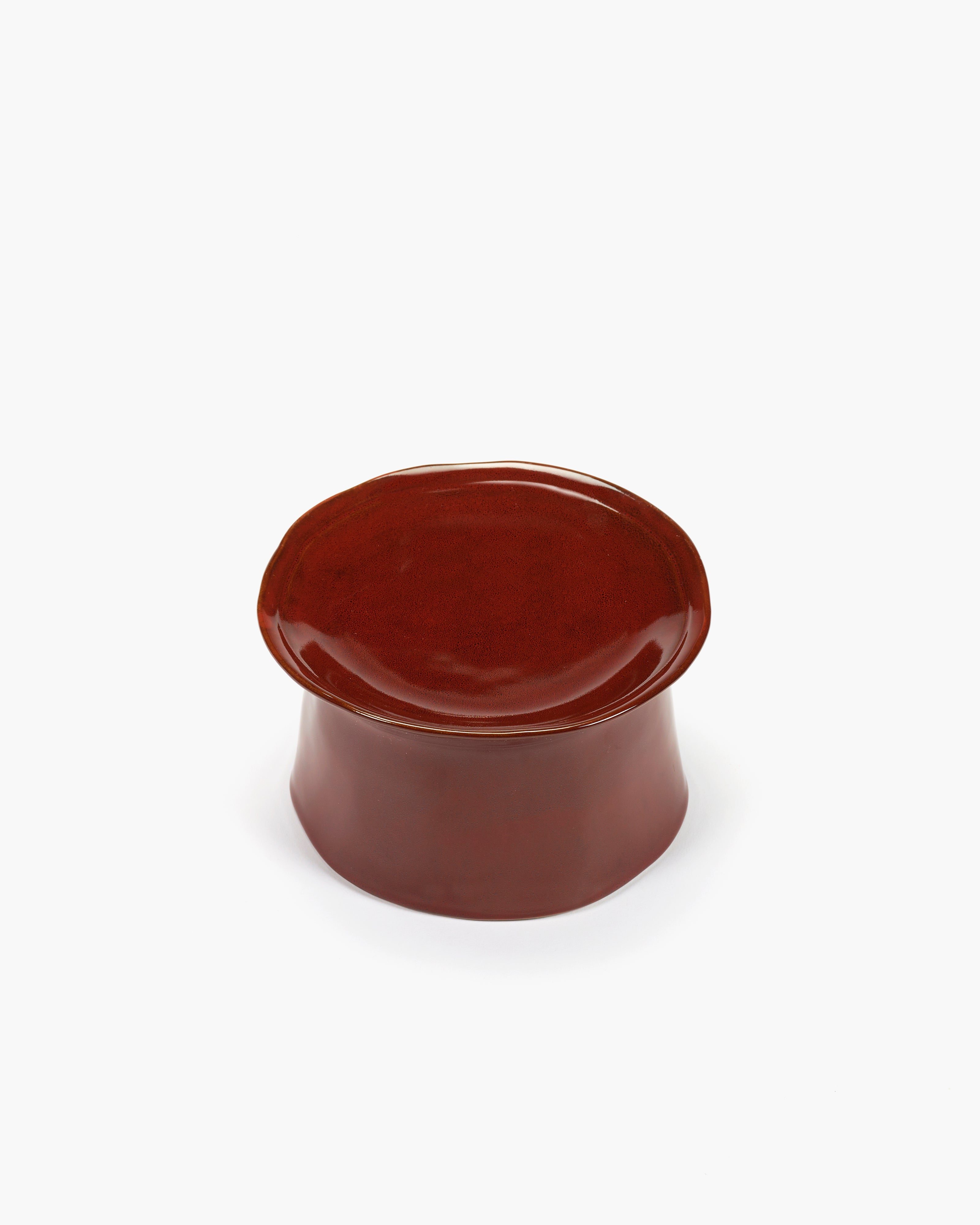 Serax La Mère hluboký talíř na noze venetian red