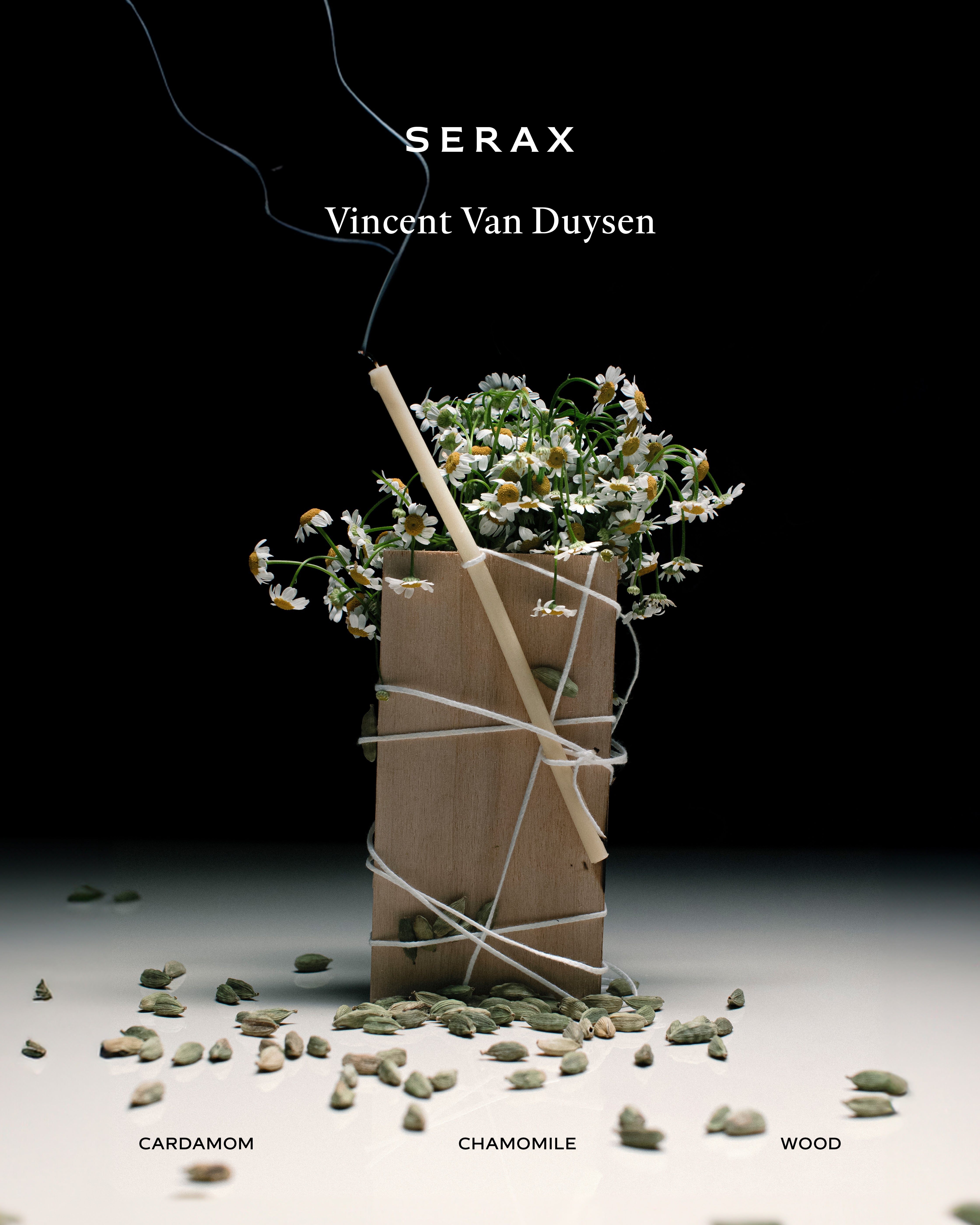 Serax Antwerp XS vonná svíčka kouřově šedá kardamom