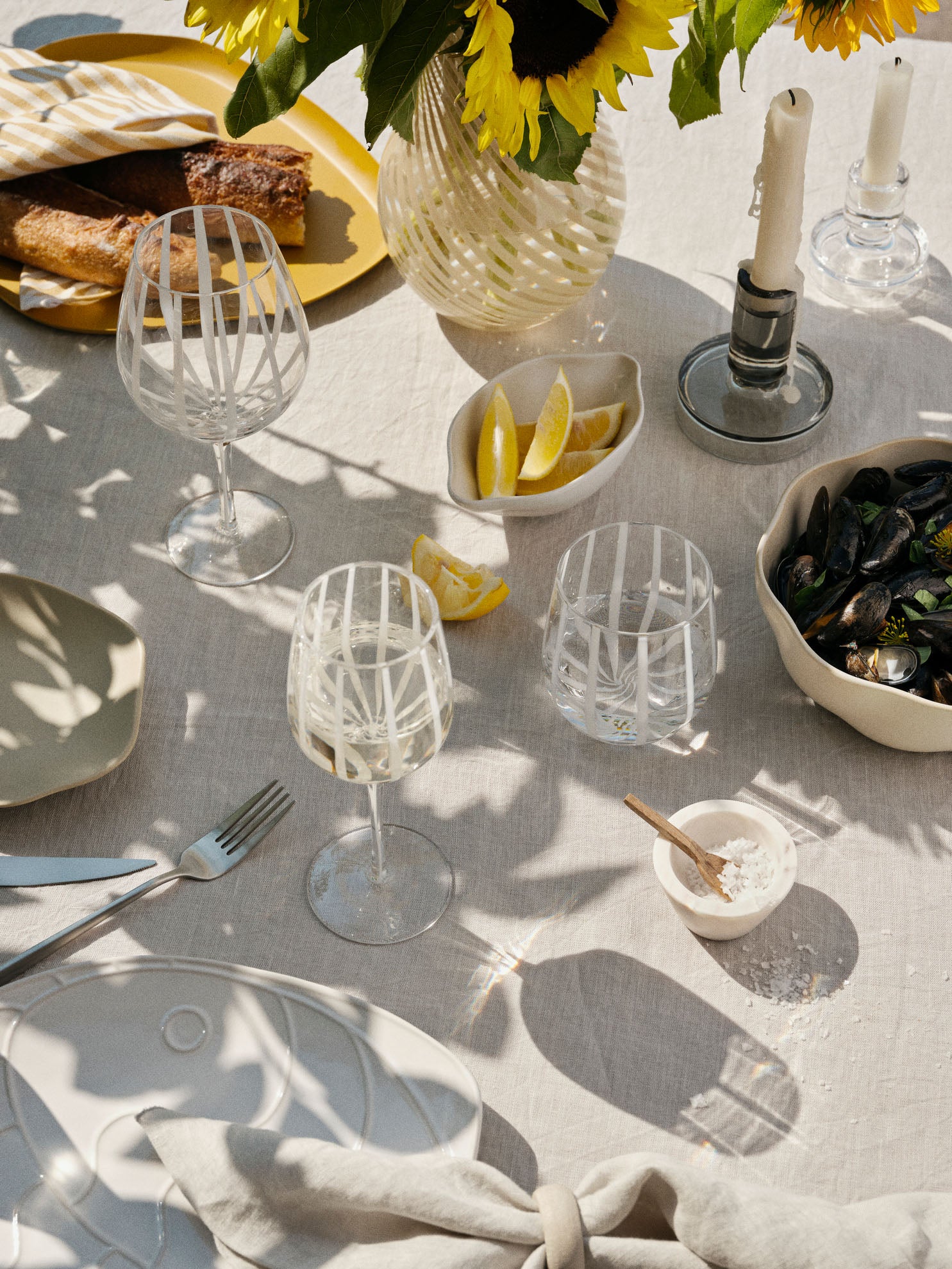 Broste Copenhagen Stripe sklenice na červené víno