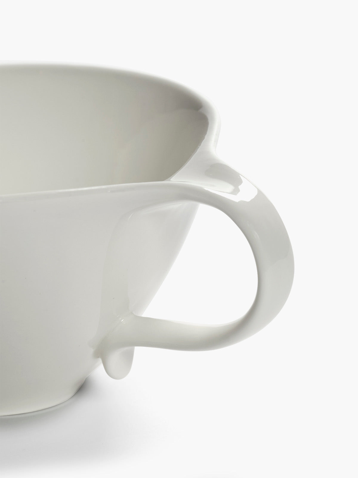 Serax Unity šálek na čaj bílo-černý porcelán