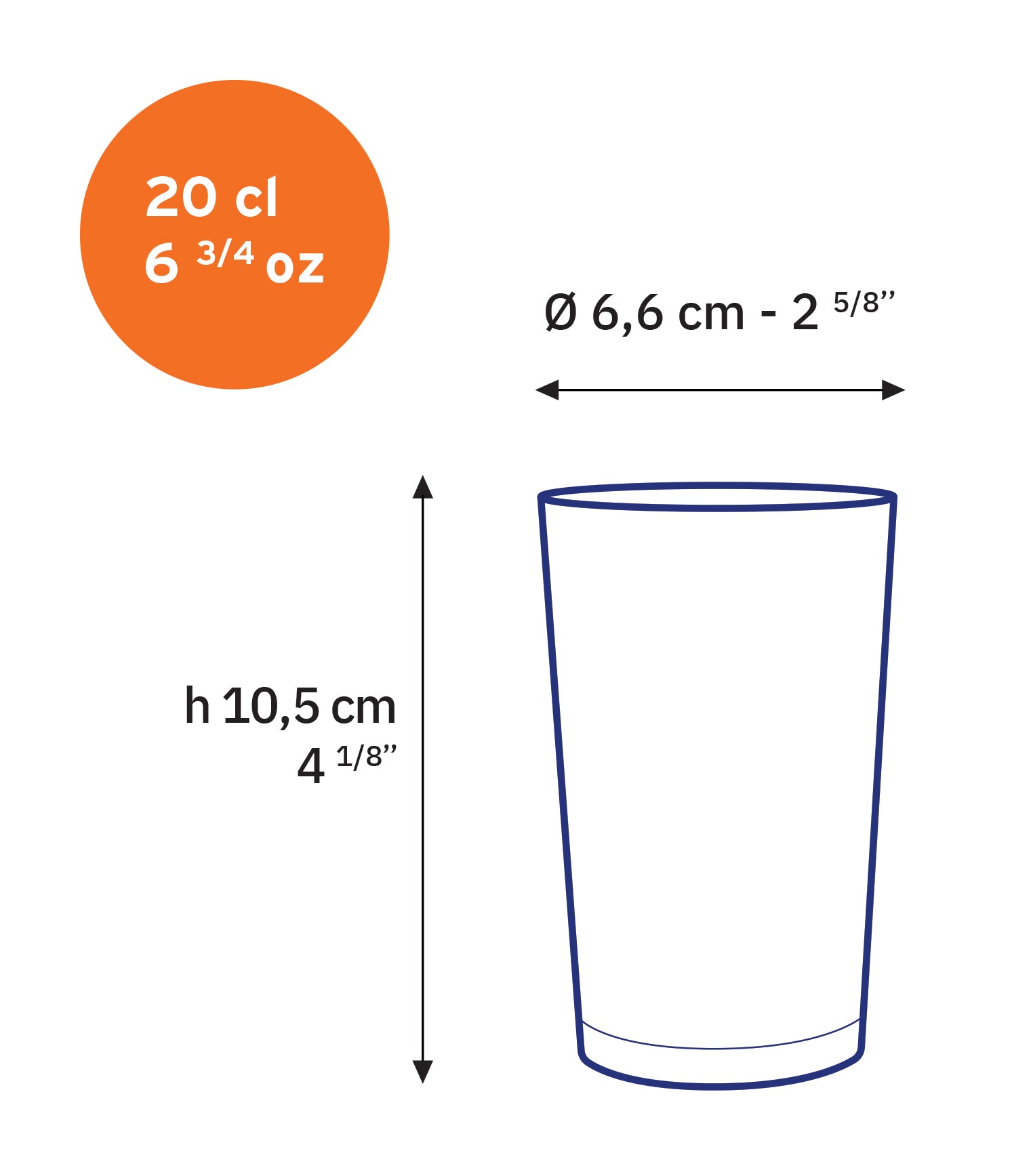 Duralex Unie sklenice čirá 20 cl 6 ks tvrzené sklo