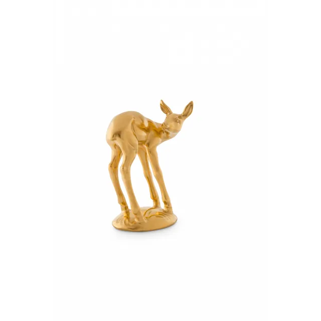 Augarten Koloušek pozlacená porcelánová figurka zlatá