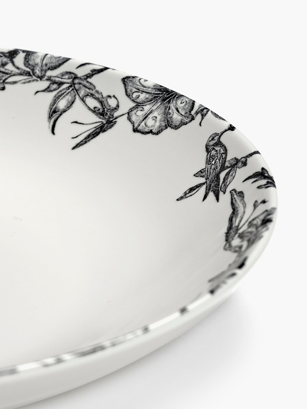 Serax Unity míska nízká L bílo-černá porcelánová