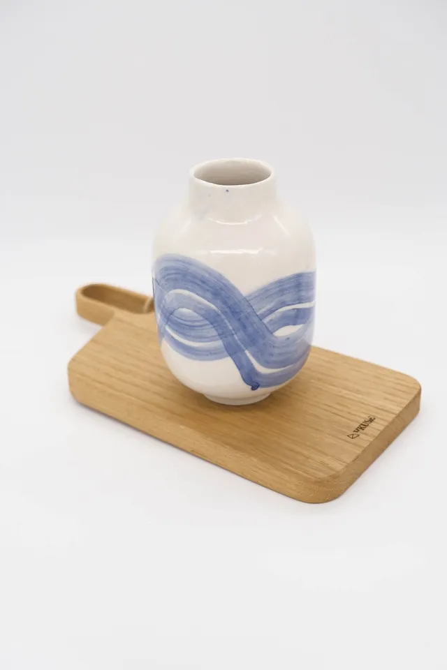 VKUSE Calla Kobaltový tah váza M porcelán