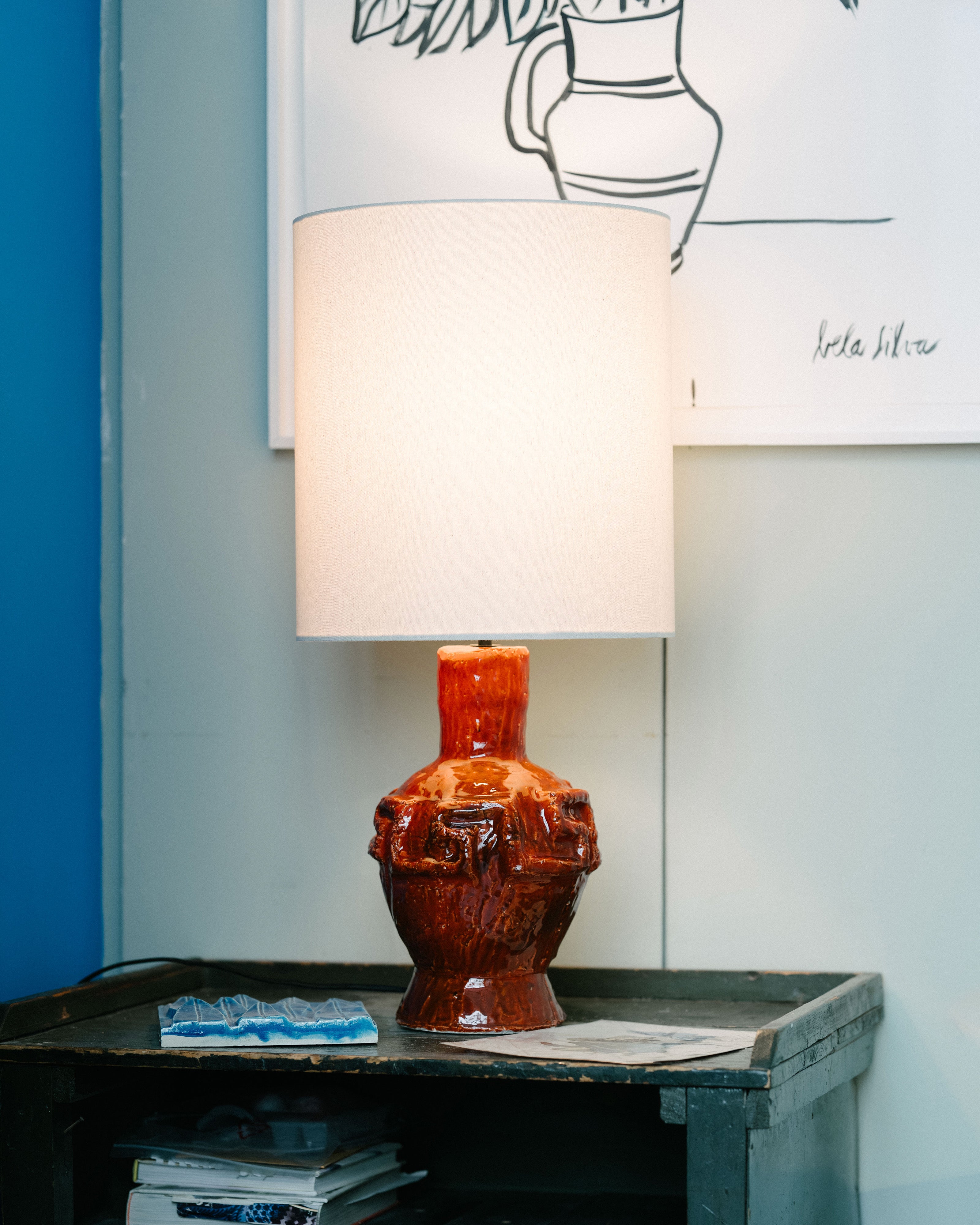 Serax Look At Me 04 oranžová stolní lampa