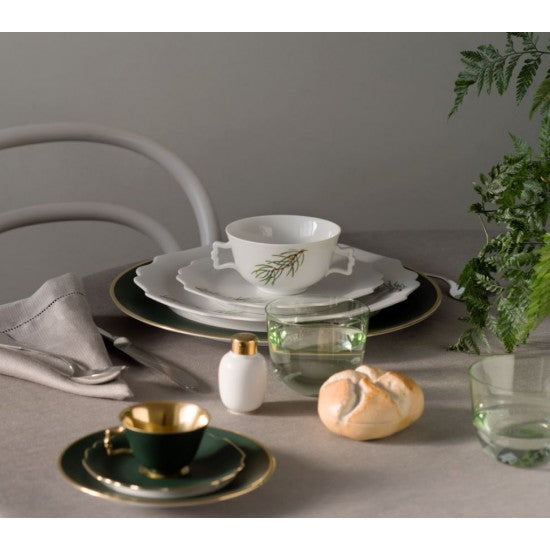 Augarten Belvedere jídelní talíř 25 cm zelený porcelán