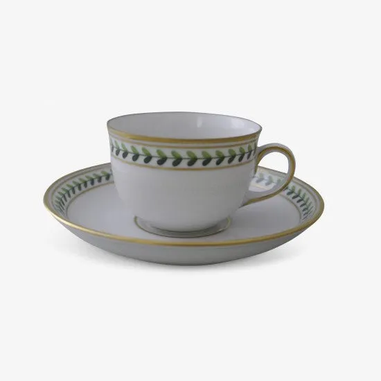Augarten Schubert espresso šálek porcelánový zelený