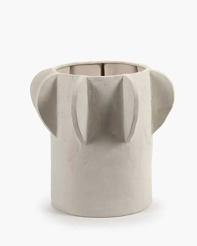 Serax Molly květináč 01 M béžový hliněný