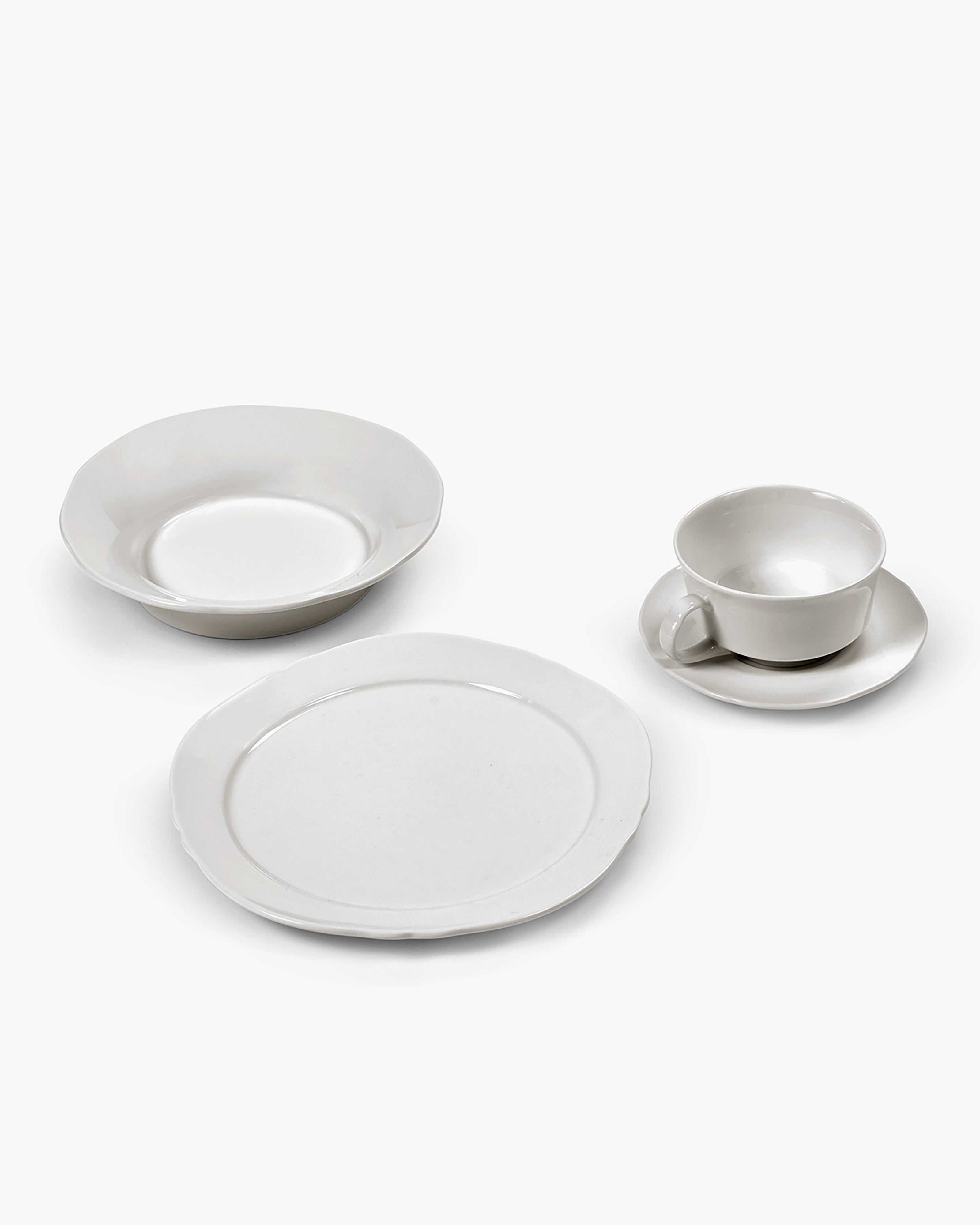 Serax Silhouette Breakfast set snidanova sada 16 ks bila