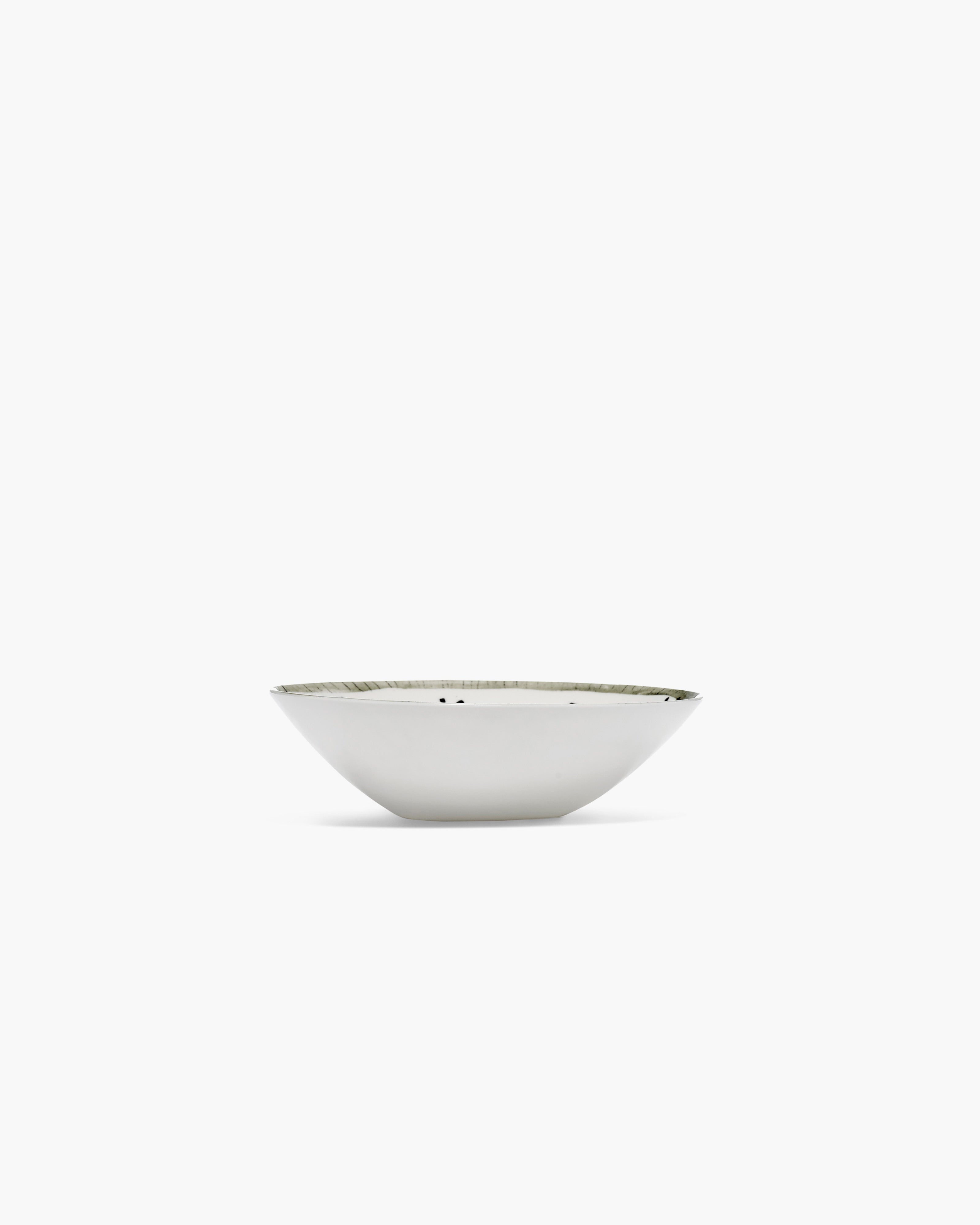 Serax Midnight Flowers nízká miska M růžová porcelán
