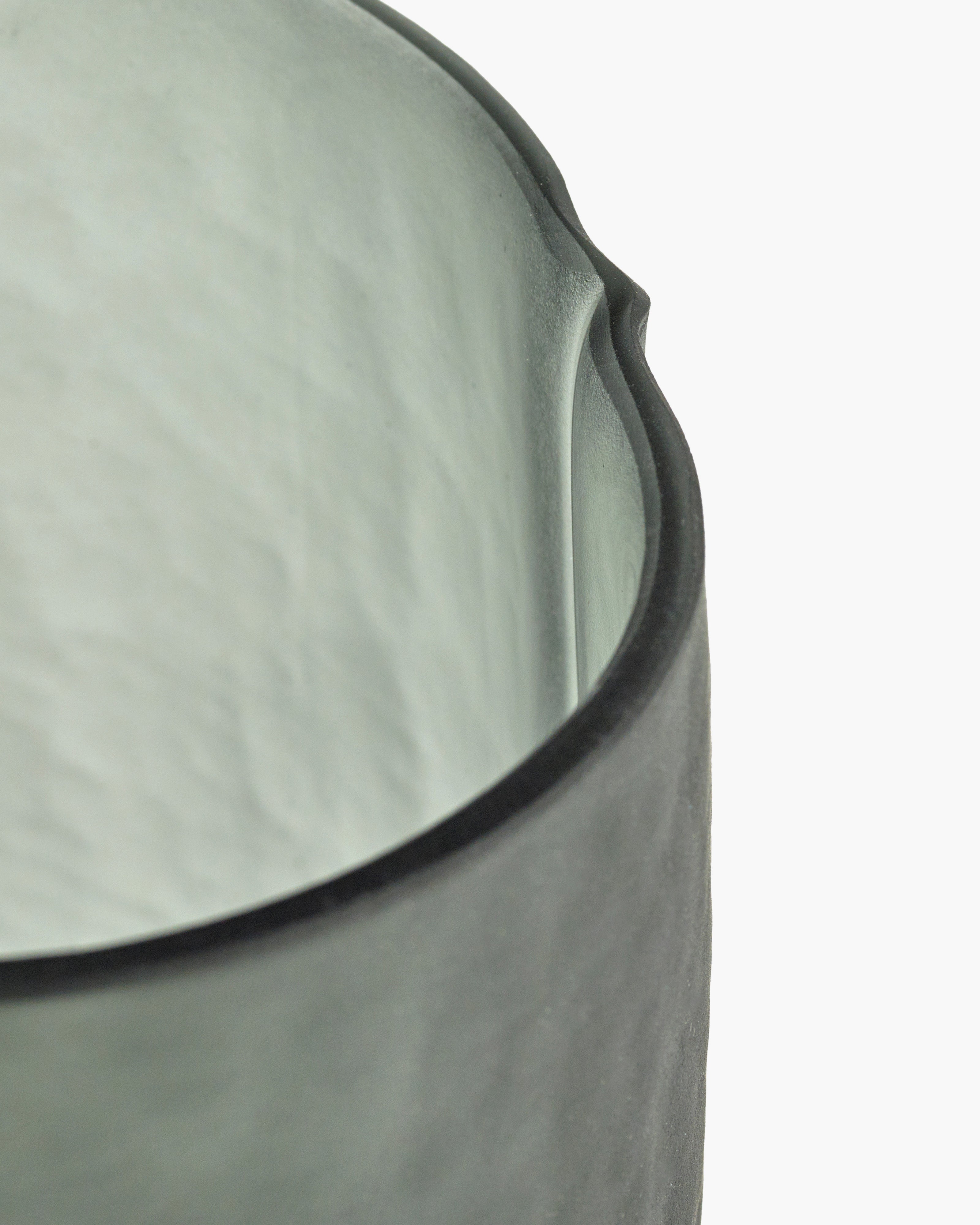 Serax Shapes 01 skleněná váza tmavě šedá
