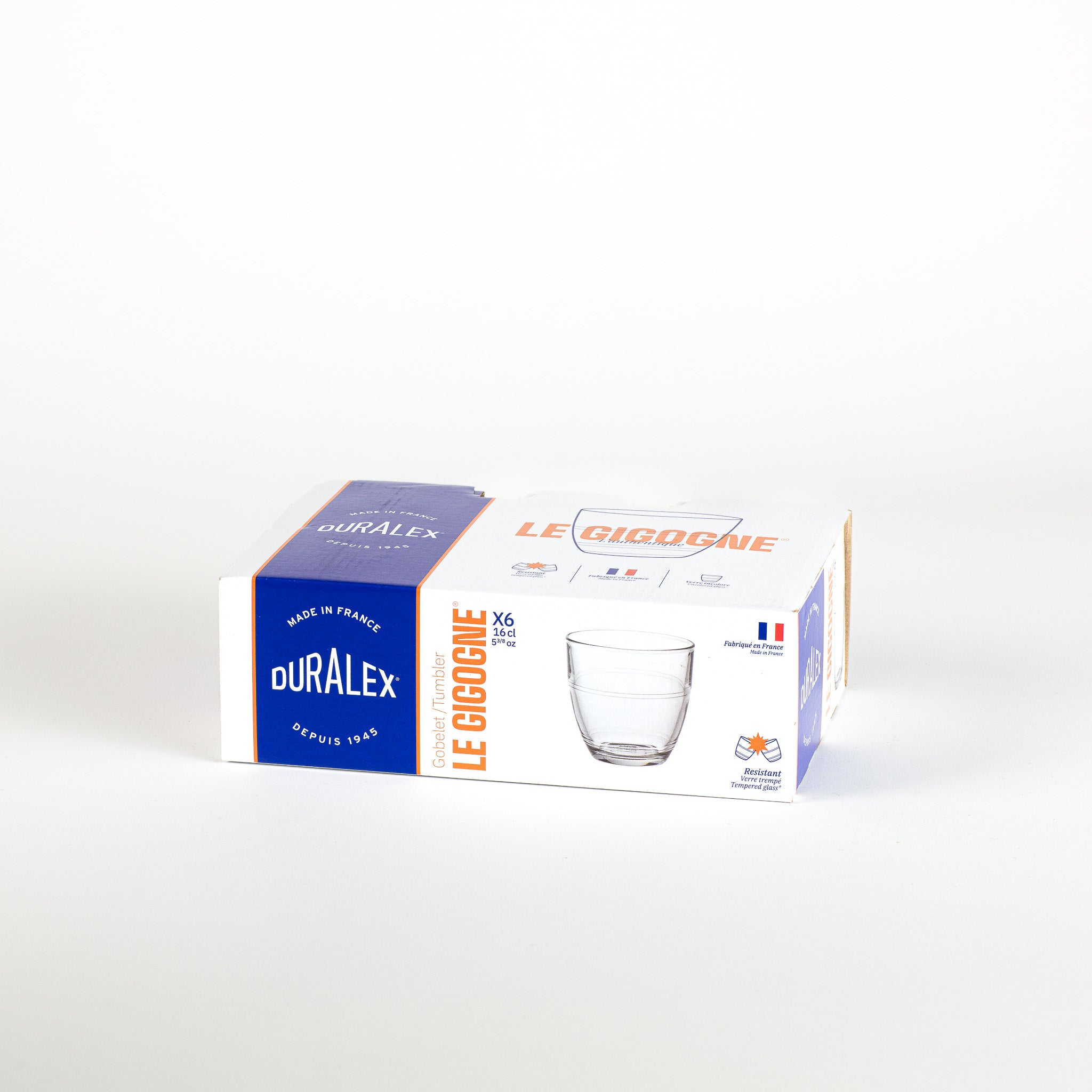 Duralex Le Gigogne sklenice 16 cl čirá 6 ks stohovatelná