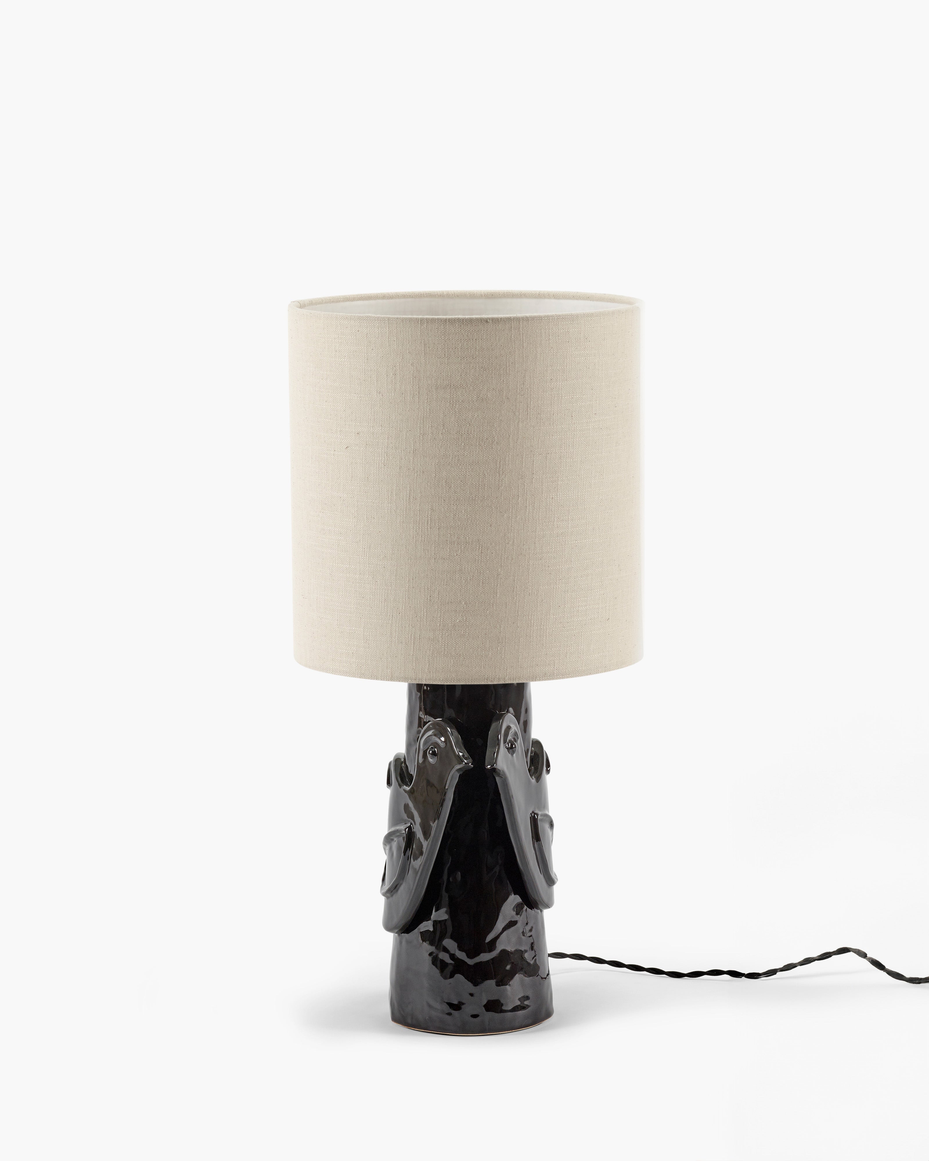 Serax Paloma stolní lampa černá béžová s holubicí