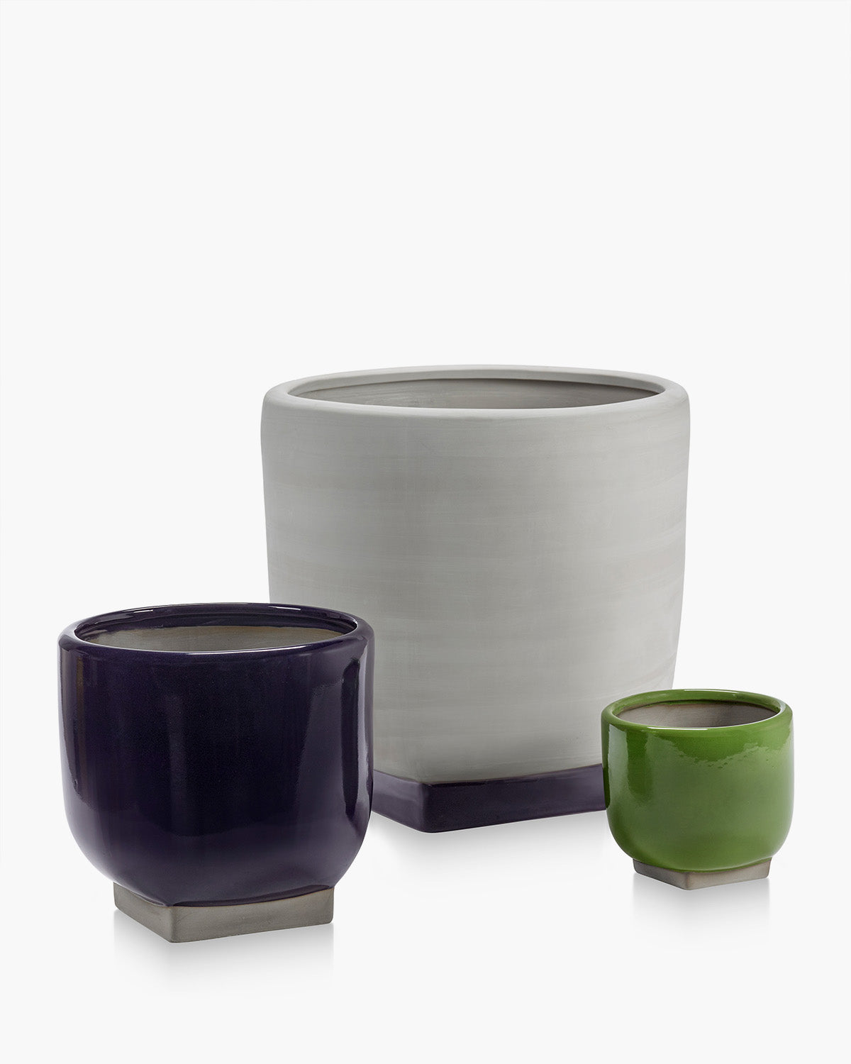 Serax Rosamar Flower Pot 06 květináč šedý keramický
