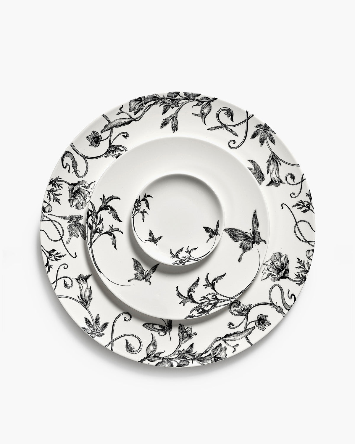 Serax Unity miska XS bílá černá porcelán