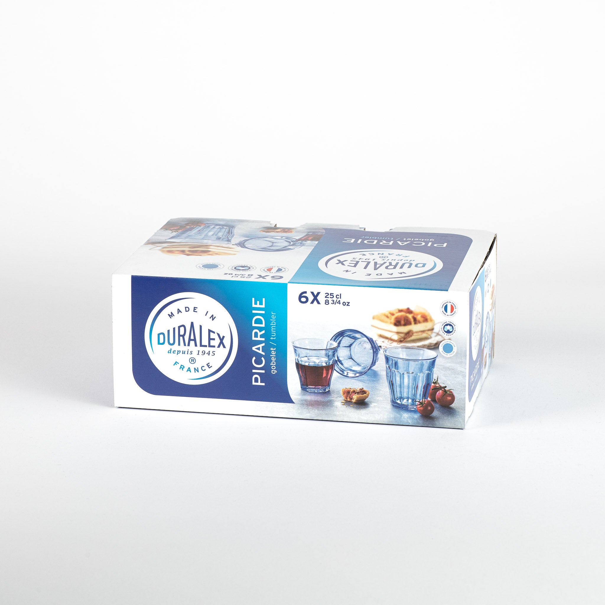 Duralex Picardie sklenice 25 cl 6 ks modré marine