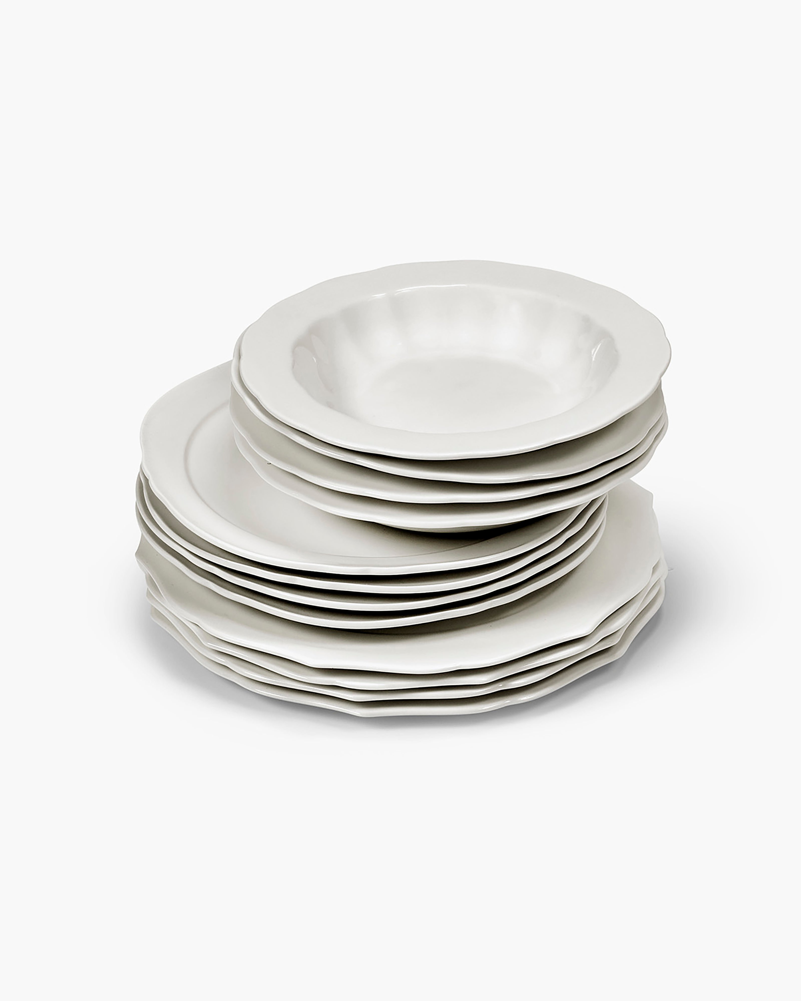 Serax Silhouette jídelní sada 12dílná bílá porcelán