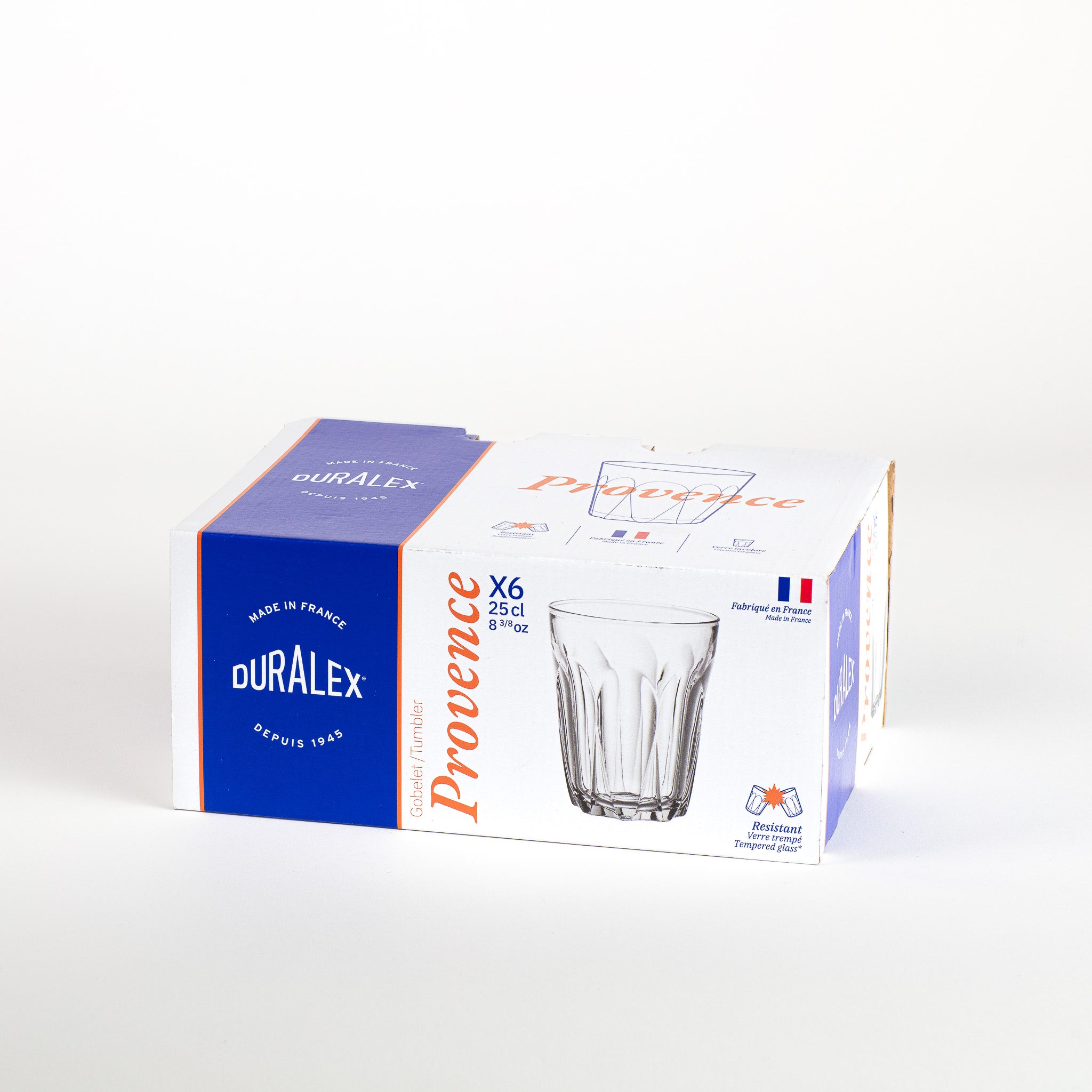 Duralex Provence sklenice čirá 25 cl 6 ks vzorovaná