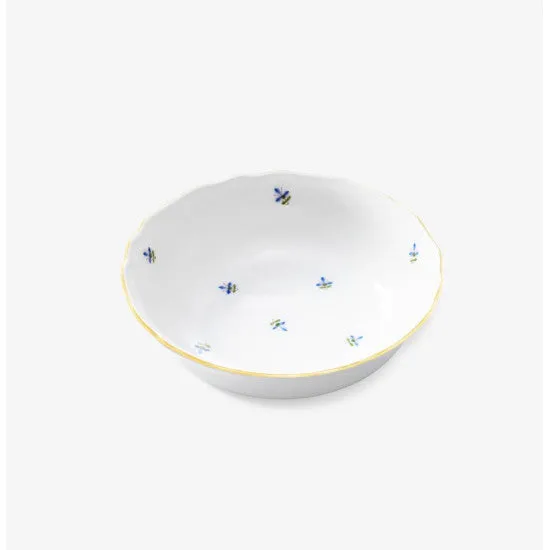 Augarten Mozart salátová mísa 16 cm bílá s chrpou