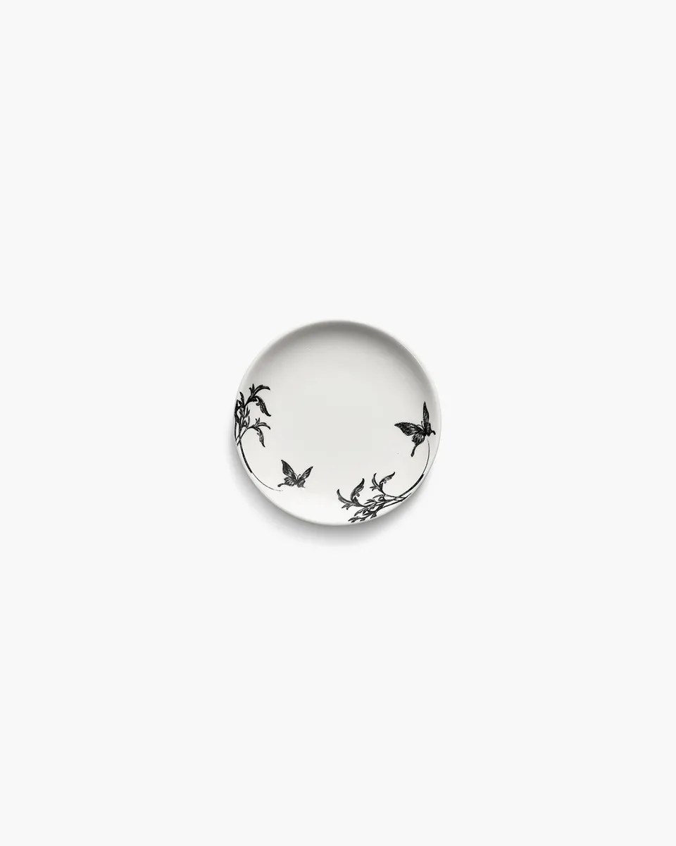 Serax Unity miska XS bílá černá porcelán