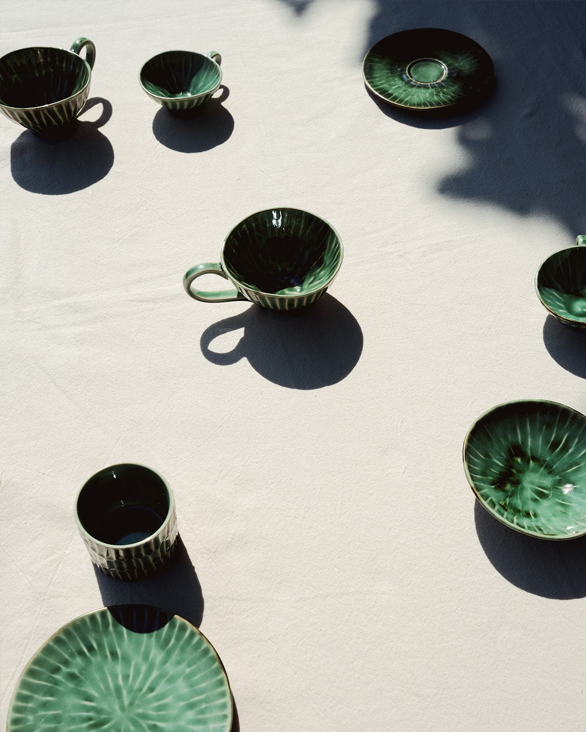 Serax Verde Lanza šálek na cappuccino zelený keramika